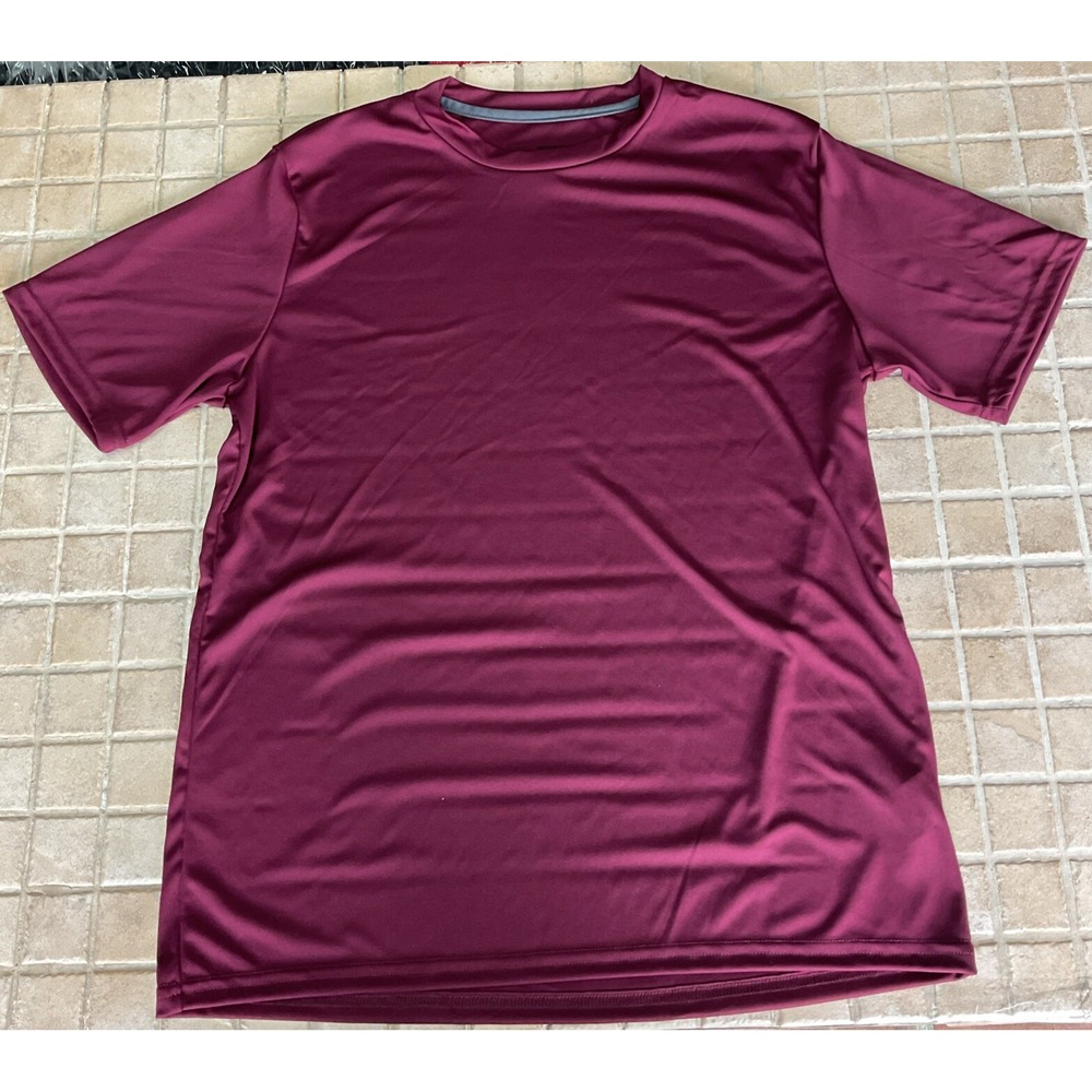 EUC! Russell Athletic Dri-Power Core Performance Maroon T-Shirt - Size‎ L Men